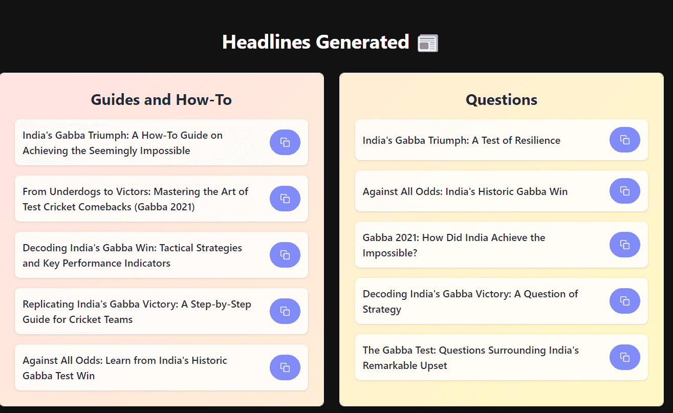 AI Headline Generator