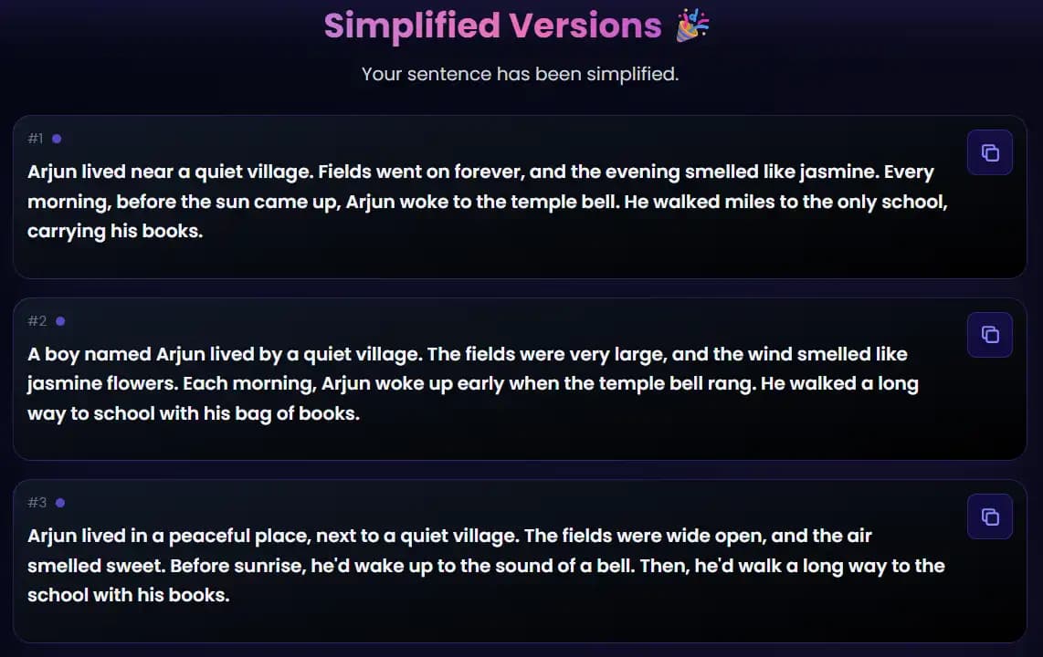 Best Sentence Simplifier AI | 100% Free Text Simplifier Online | Simplify Sentences with Paragraph Simplifier