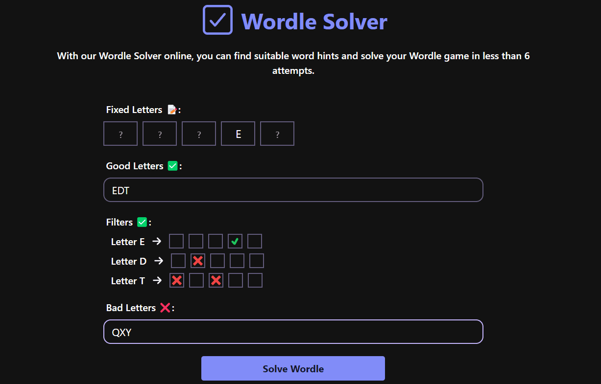Wordle Solver